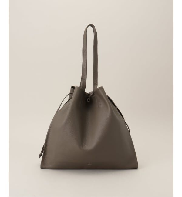  「【blancle/ ブランクレ】S.LETHER SQUEEZE BIG TOTE」|トートバッグ|グレー