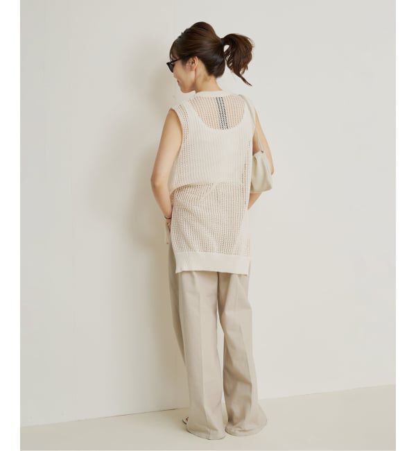 Plage「Healthy denim / ヘルシーデニム 別注 WIDE デニムパンツ(ベージュ)」|デニム|