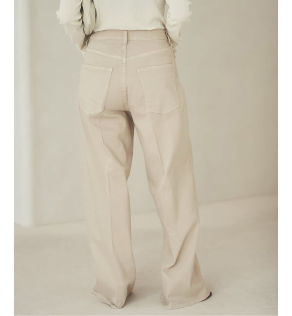 Plage「Healthy denim / ヘルシーデニム 別注 WIDE デニムパンツ(ベージュ)」|デニム|