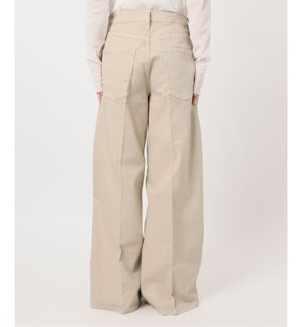 Plage「Healthy denim / ヘルシーデニム 別注 WIDE デニムパンツ(ベージュ)」|デニム|