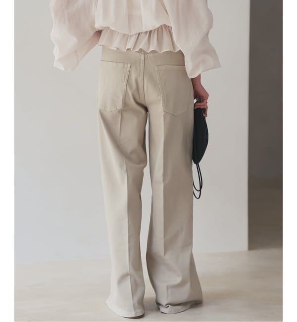 Plage「Healthy denim / ヘルシーデニム 別注 WIDE デニムパンツ(ベージュ)」|デニム|