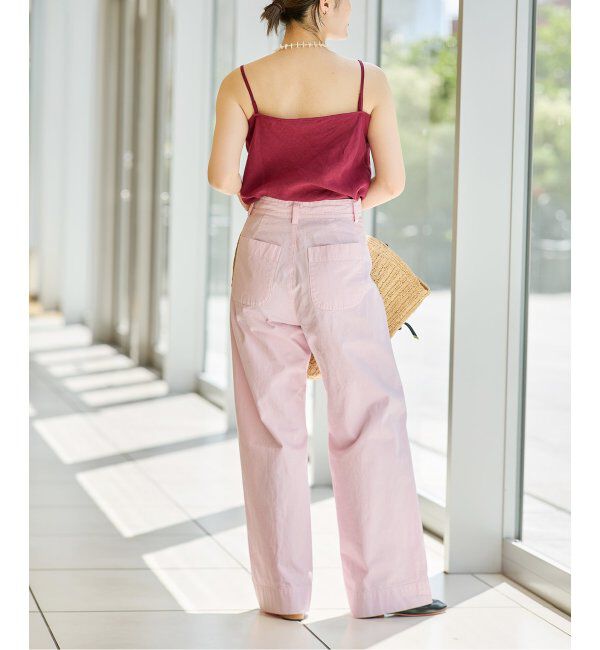 IENA LA BOUCLE「IENA LA BOUCLE リネンブロードバイヤスキャミソール」|キャミソール|