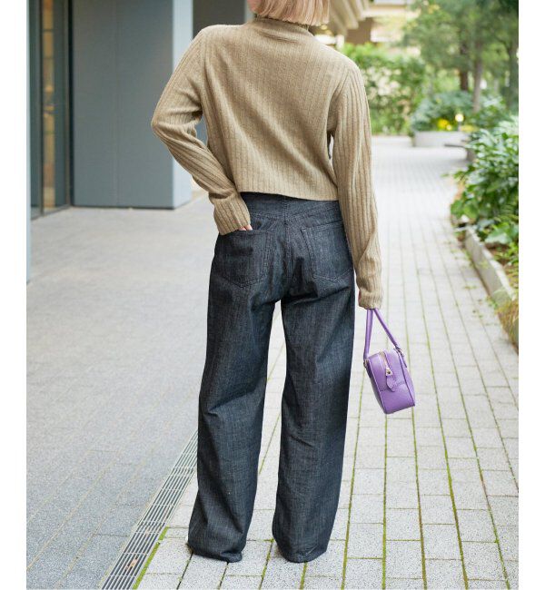 IENA LA BOUCLE「IENA LA BOUCLE ストレートカラーデニムパンツ」|デニム|