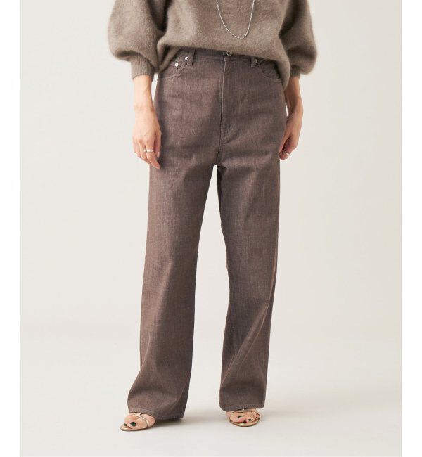 IENA LA BOUCLE「IENA LA BOUCLE ストレートカラーデニムパンツ」|デニム|