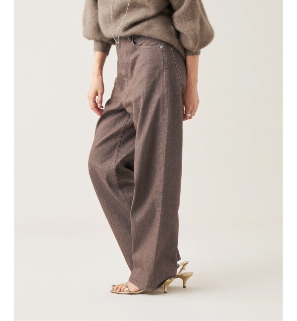 IENA LA BOUCLE「IENA LA BOUCLE ストレートカラーデニムパンツ」|デニム|