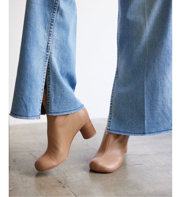 SLOBE IENA「《追加》SLOBE スクエアトゥショートブーツ」|ショートブーツ|