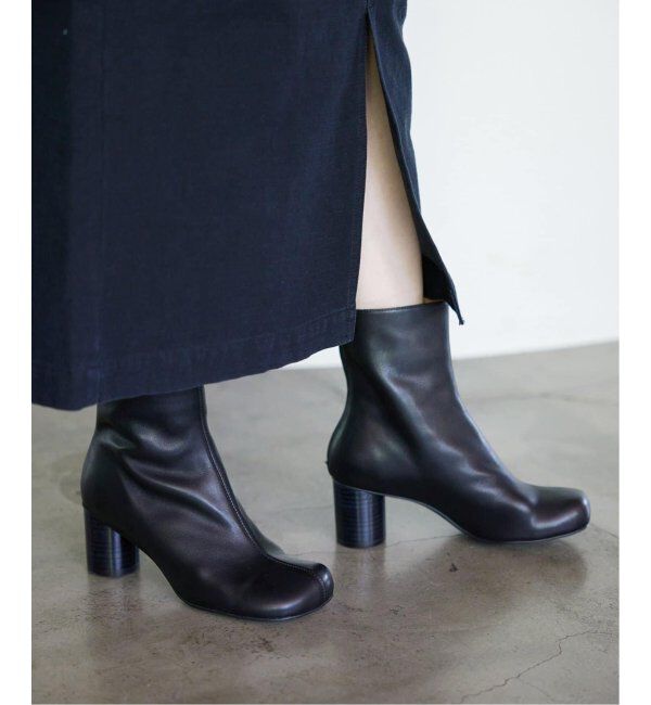 SLOBE IENA「《追加》SLOBE スクエアトゥショートブーツ」|ショートブーツ|