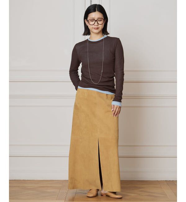 IENA LA BOUCLE「IENA LA BOUCLE ゴートスエードタイトスカート」|スカート|