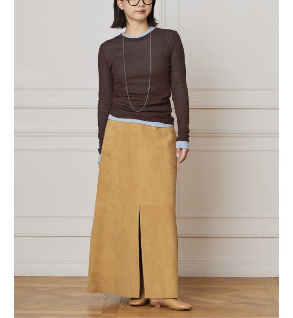 IENA LA BOUCLE「IENA LA BOUCLE ゴートスエードタイトスカート」|スカート|