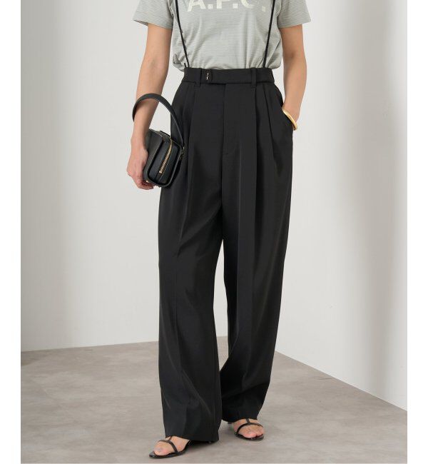 IENA「《追加4》サスペンダーツイルパンツ」|スラックス|