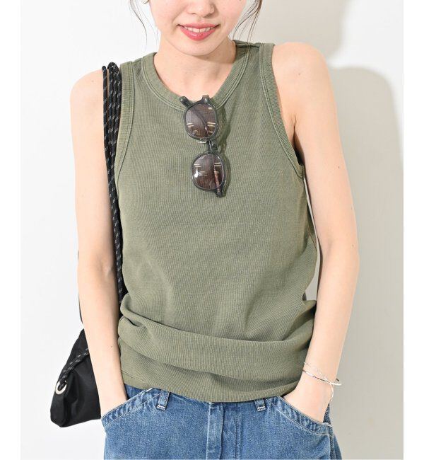 SLOBE IENA「コットンテレコアメスリ」|タンクトップ|