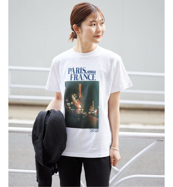 SLOBE IENA「《追加》PARIS NIGHT フォトTEE」|Tシャツ・カットソー|