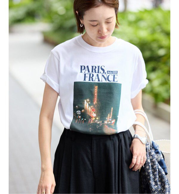 SLOBE IENA「《追加》PARIS NIGHT フォトTEE」|Tシャツ・カットソー|