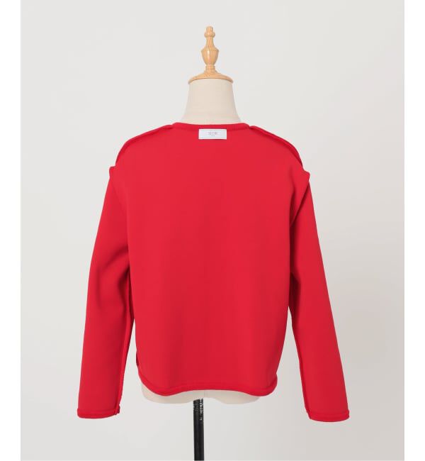 SLOBE IENA「《一部WEB・店舗限定カラーあり》ダブルフェイスニットジャケット」|カーディガン|