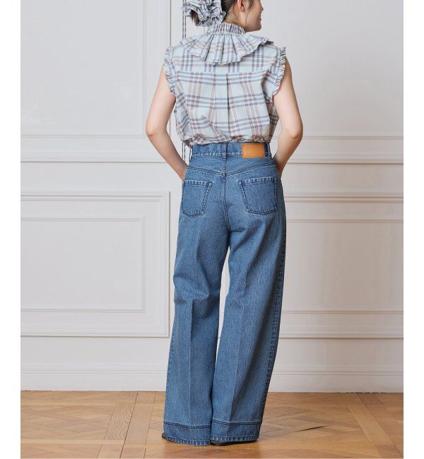 IENA LA BOUCLE「IENA LA BOUCLE C/Pポプリンフリルカラーシャツ」|シャツ・ブラウス|