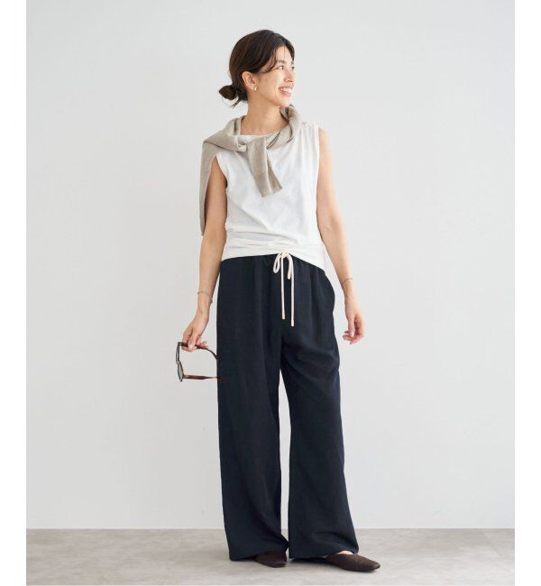 IENA「リネン混イージーパンツ」|その他|