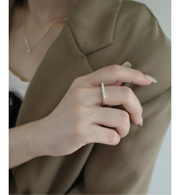 SLOBE IENA「unique/ユニーク SLOBE別注 ダイヤモンド2粒リング」|リング|