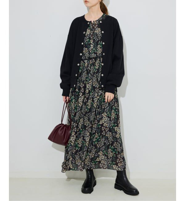 SLOBE IENA「《WEB限定/追加5》FLOWER PRINT ワンピース」|ワンピース|