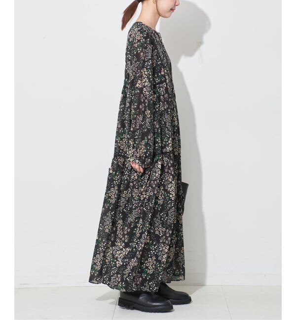 SLOBE IENA「《WEB限定/追加5》FLOWER PRINT ワンピース」|ワンピース|