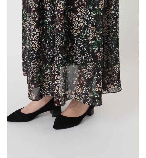 SLOBE IENA「《WEB限定/追加5》FLOWER PRINT ワンピース」|ワンピース|