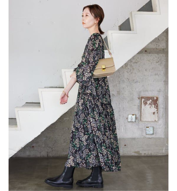 SLOBE IENA「《WEB限定/追加5》FLOWER PRINT ワンピース」|ワンピース|