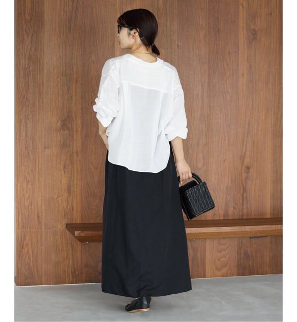 IENA「《新色/WEB限定/追加3》ラミーリヨセルショートシャツ」|シャツ・ブラウス|