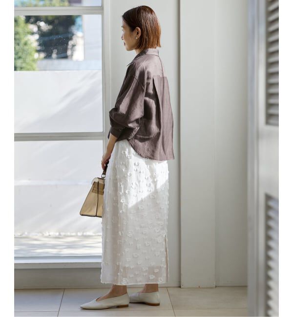 IENA「《新色/WEB限定/追加3》ラミーリヨセルショートシャツ」|シャツ・ブラウス|