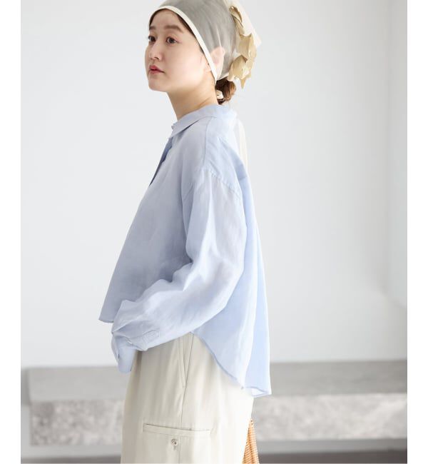 IENA「《新色/WEB限定/追加3》ラミーリヨセルショートシャツ」|シャツ・ブラウス|