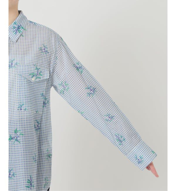 SLOBE IENA「Margaux Dereume &times; SLOBE cotton silk mix シャツ」|シャツ・ブラウス|