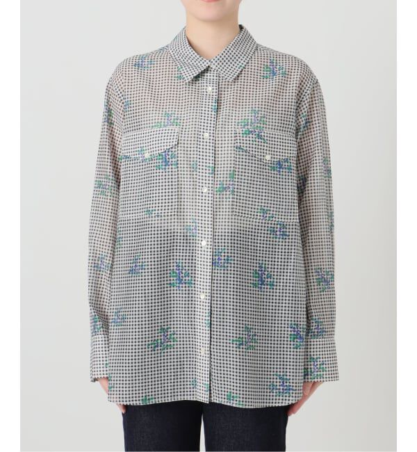 SLOBE IENA「Margaux Dereume &times; SLOBE cotton silk mix シャツ」|シャツ・ブラウス|