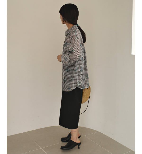 SLOBE IENA「Margaux Dereume &times; SLOBE cotton silk mix シャツ」|シャツ・ブラウス|