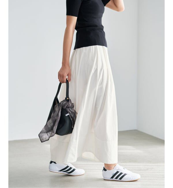 IENA「《予約》ウォッシャブル タフタギャザーフレアスカート」|スカート|