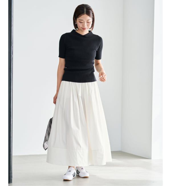 IENA「《予約》ウォッシャブル タフタギャザーフレアスカート」|スカート|