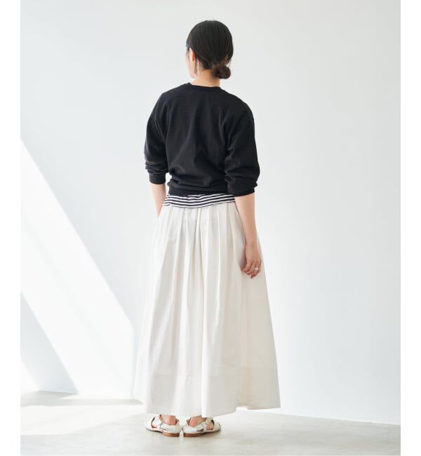 IENA「《予約》ウォッシャブル タフタギャザーフレアスカート」|スカート|