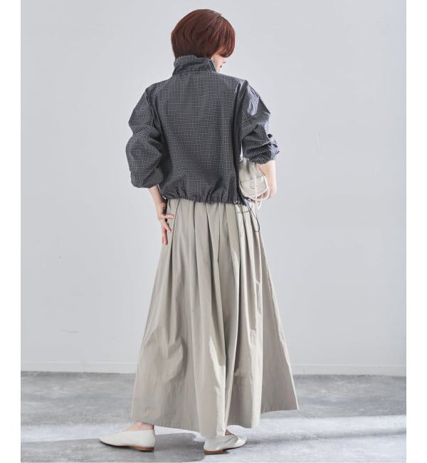 IENA「《予約》ウォッシャブル タフタギャザーフレアスカート」|スカート|