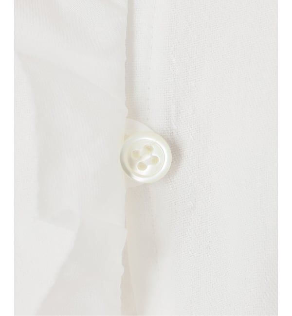 IENA「《予約/一部店舗限定》 コットンシュリンク7分袖ブラウス」|シャツ・ブラウス|