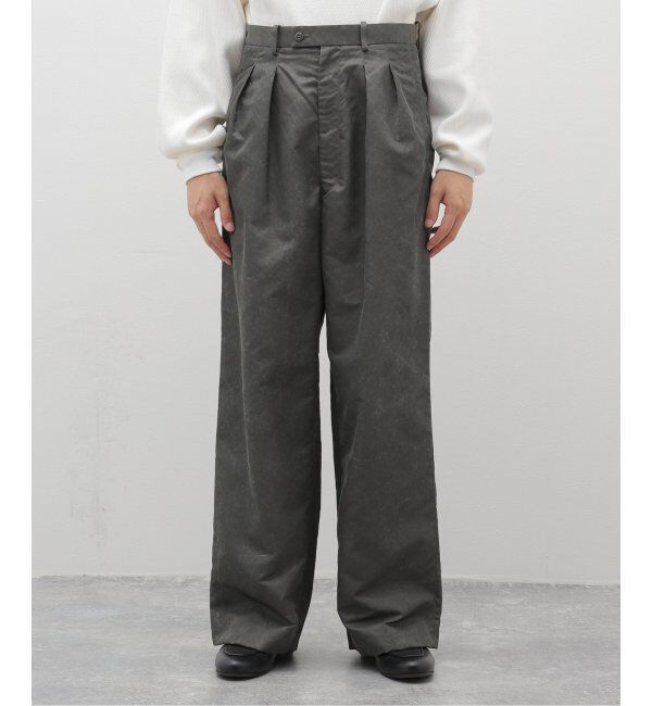 EDIFICE「m&rsquo;s braque(エムズ ブラック) for BOUCLE バイオエイジングタックワイドハ」|スラックス|