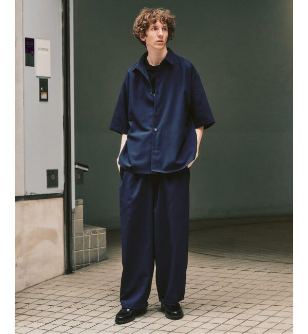 417 EDIFICE「"WEB限定" 2点セット オーバーシャツサイクルセットアップ」|スーツ|ネイビー