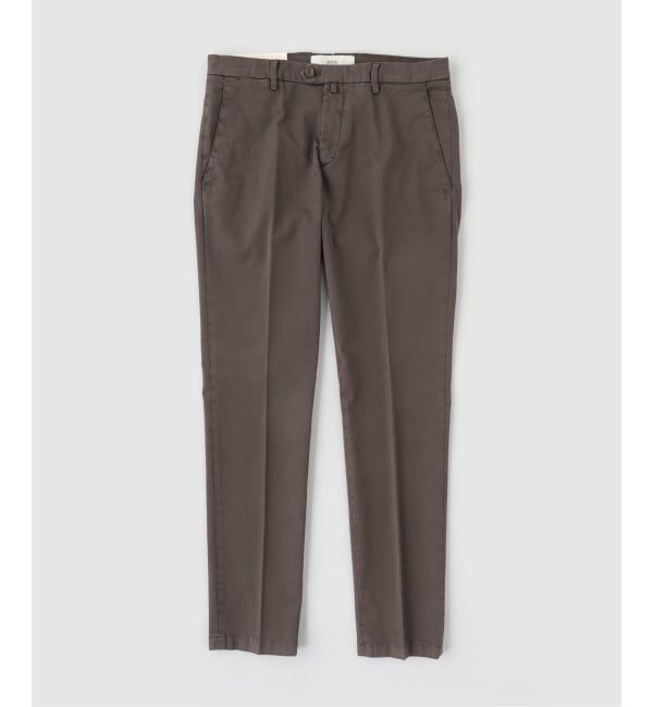 EDIFICE「BRIGLIA(ブリリア) GarmentDye Cotton Trousers」|スラックス|ブラウン