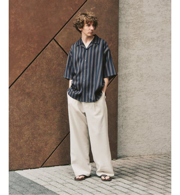 417 EDIFICE「【EVALET / エバレット】オープンカラーシャツ "セットアップ着用可能"」|シャツ・ブラウス|