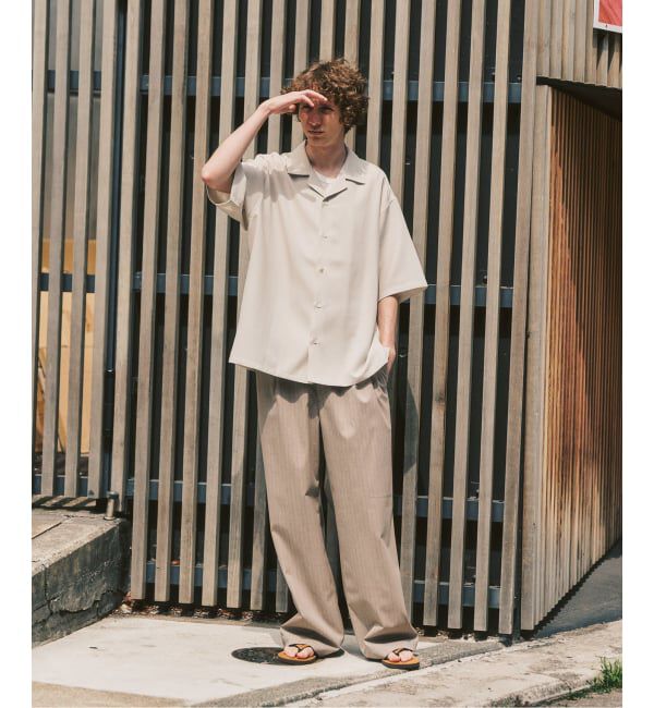 417 EDIFICE「【EVALET / エバレット】オープンカラーシャツ "セットアップ着用可能"」|シャツ・ブラウス|