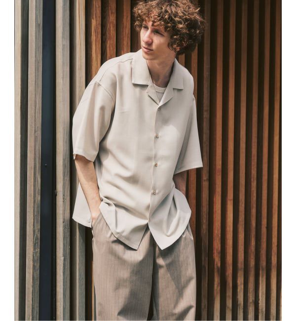 417 EDIFICE「【EVALET / エバレット】オープンカラーシャツ "セットアップ着用可能"」|シャツ・ブラウス|