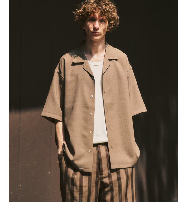 417 EDIFICE「【EVALET / エバレット】オープンカラーシャツ "セットアップ着用可能"」|シャツ・ブラウス|