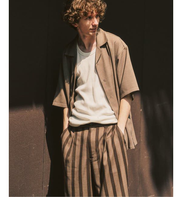 417 EDIFICE「【EVALET / エバレット】オープンカラーシャツ "セットアップ着用可能"」|シャツ・ブラウス|