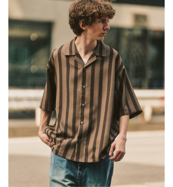 417 EDIFICE「【EVALET / エバレット】オープンカラーシャツ "セットアップ着用可能"」|シャツ・ブラウス|