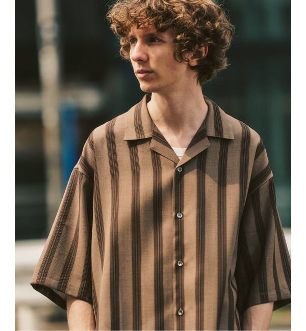 417 EDIFICE「【EVALET / エバレット】オープンカラーシャツ "セットアップ着用可能"」|シャツ・ブラウス|