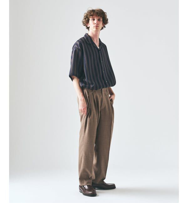 417 EDIFICE「【EVALET / エバレット】オープンカラーシャツ "セットアップ着用可能"」|シャツ・ブラウス|