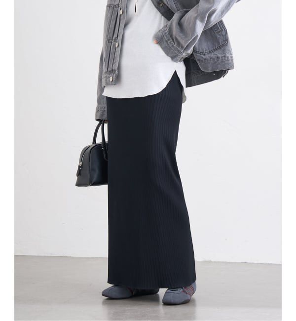 JOURNAL STANDARD「《WEB限定追加2》ハリヌキテレコロングスカート」|スカート|ブラック