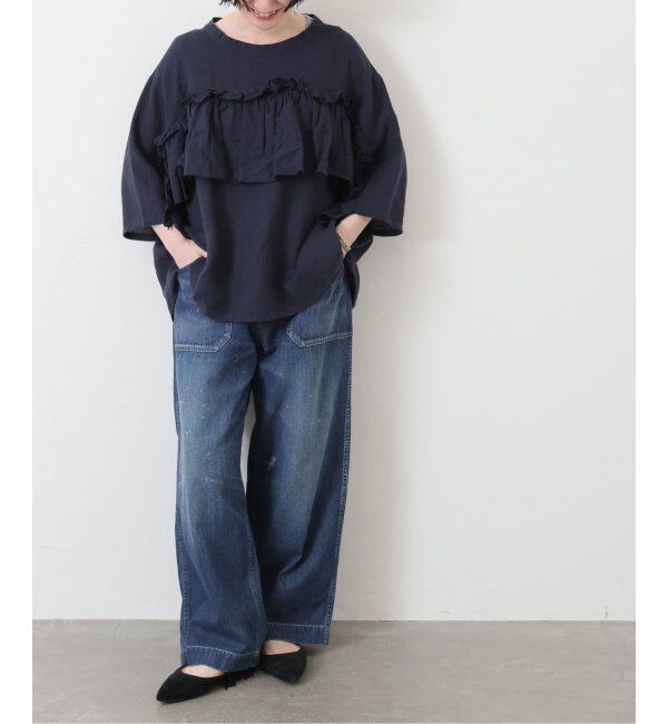 journal standard luxe「フレンチリネンキャンバス フリルプルブラウス」|シャツ・ブラウス|