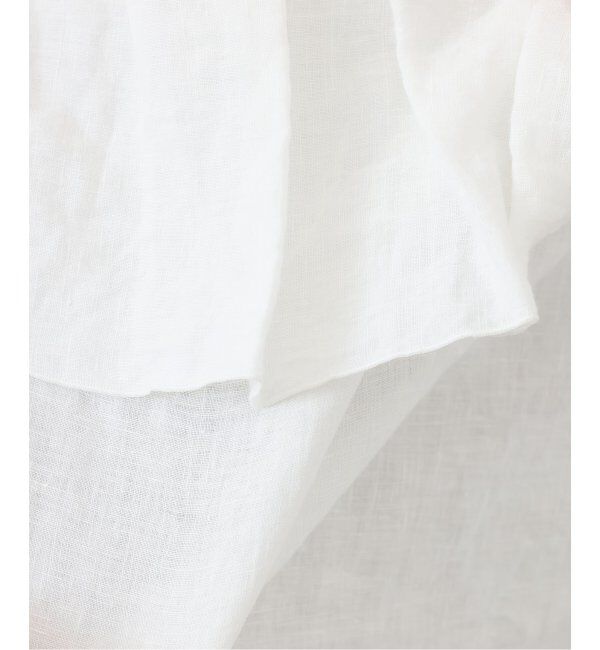 journal standard luxe「フレンチリネンキャンバス フリルプルブラウス」|シャツ・ブラウス|